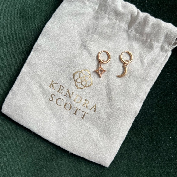 Kendra Scott Charm Hoops - Picture 1 of 3